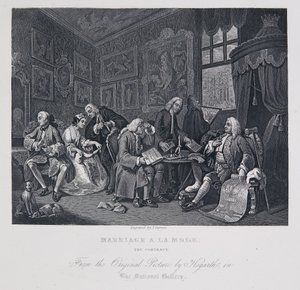 Marriage à la Mode: The Contract by William Hogarth