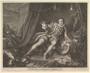 Mr. Garrick in the Character of Richard III by William Hogarth