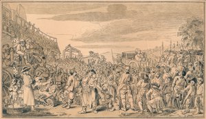 Sketch for plate XI of Industry and Idleness, 1747 by William Hogarth
