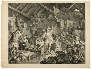 Strolling Actresses Dressing in a Barn