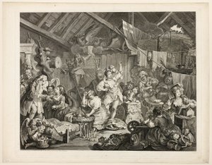 Strolling Actresses Dressing in a Barn