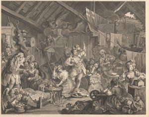Strolling Actresses Dressing in a Barn