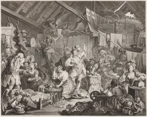 Strolling Actresses Dressing in a Barn