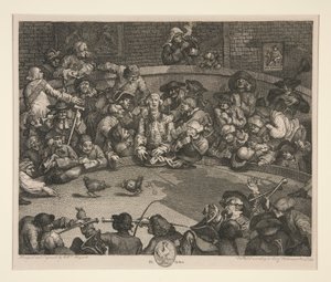 The Cock Fight by William Hogarth