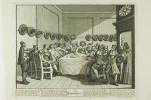 The Committee, plate ten from Hudibras