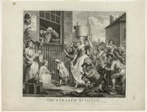 The Enraged Musician by William Hogarth