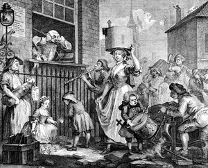 The Enraged Musician by William Hogarth
