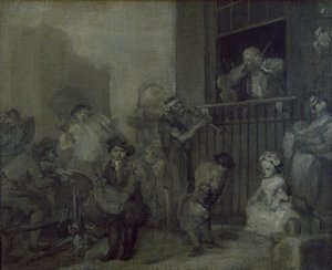 The Enraged Musician, 17th century by William Hogarth