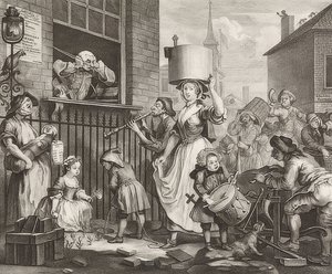 The Enraged Musician by William Hogarth