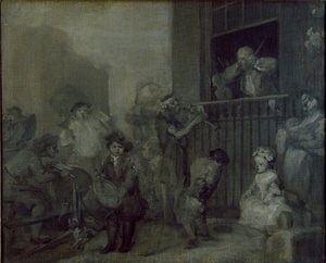 The Enraged Musician by William Hogarth