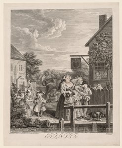 The Four Times of Day: Evening by William Hogarth