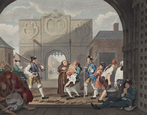 The Gate of Calais, or O The Roast Beef of Old England, illustration from 
