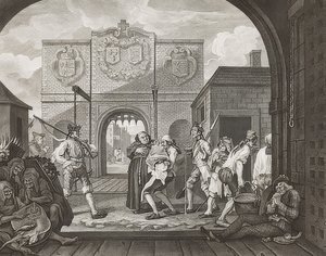 The Gate of Calais, or O the Roast Beef of Old England. 1749 by William Hogarth