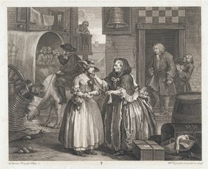 The Innocent Girl Becomes a Harlot by William Hogarth