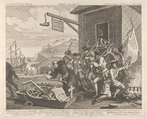 The Invasion, Plate 1: France by William Hogarth