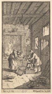 The New Metamorphosis, Plate 4: Invidiosa Releases Fantasio by William Hogarth