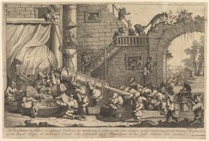 The Punishment Inflicted on Lemuel Gulliver, December 1726 by William Hogarth
