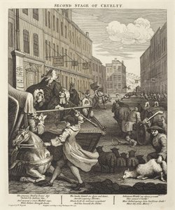 The Second Stage of Cruelty by William Hogarth