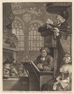 The Sleeping Congregation by William Hogarth