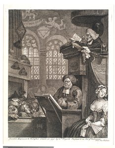 The Sleeping Congregation by William Hogarth