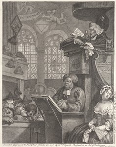 The Sleeping Congregation by William Hogarth
