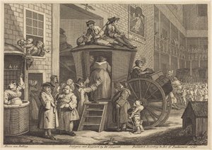 The Stage-coach, or the Country Inn Yard by William Hogarth