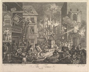 The Times, Plate 1 by William Hogarth