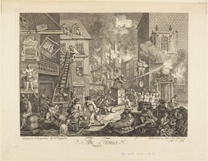 The Times: Plate I by William Hogarth