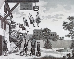 The Weighing House (absolute gravity) by William Hogarth