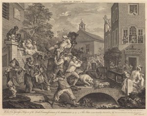 Chairing the Members by William Hogarth and Francois Antoine Aveline