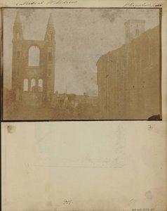 The East Gable and South Aisle of St. Andrews Cathedral with St. Regulus Tower, from the Northwest by William Holland Furlong