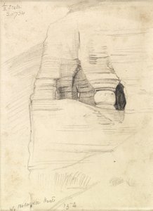 Rocks at Wady Zuara, the Dead Sea, 1854
