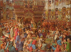 The Miracle of the Sacred Fire, Church of the Holy Sepulchre by William Holman Hunt