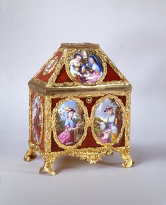 George III Casket Containing a Verge Watch in the Manner of James Cox, c.1770