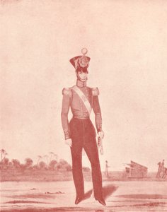 Officers of the Madras Army Infantry on the Line