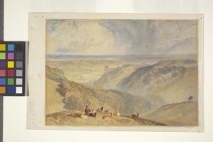 Arundel on the River Arun (after JMW Turner) by William II Ward