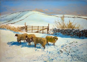 Snow in the Yorkshire Dales by William Ireland