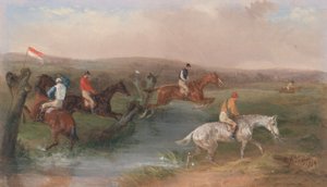 Steeplechasing: The Brook by William J. Shayer