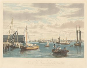 Boston: From the Ship House West End of the Navy Yard by William James Bennett