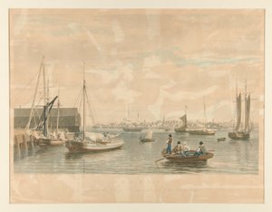 Boston. From the Ship House, West End of the Navy Yard by William James Bennett