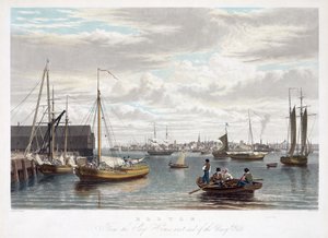 Boston, from the Ship House, west end of the Navy Yard, c.1833 by William James Bennett