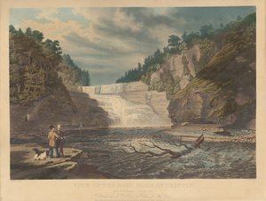 View of the High Falls of Trenton: West Canada Creek, N.Y. by William James Bennett
