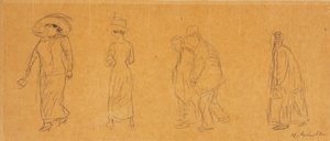 Five Figures by William James Glackens