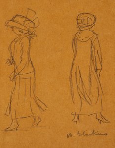 Two Women Facing in Different Directions