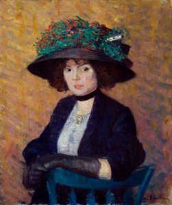 Woman with Green Hat