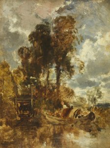 Eel Baskets on the Thames by William James Muller