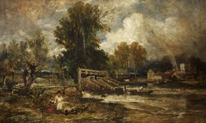 Eel Bucks at Goring by William James Muller