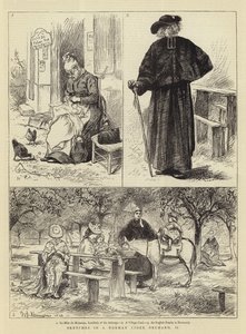 Sketches in a Norman Cider Orchard, II by William John Hennessy