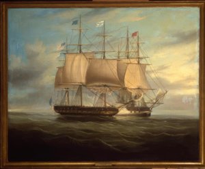 Shannon and Chesapeake in Close Combat, 1813