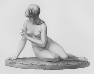 Eve Listening to the Voice, engraved by W Roffe from a drawing by F R Roffe